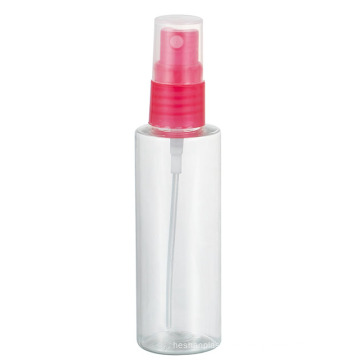 15ml botella de spray rosa de plástico transparente con tapa transparente